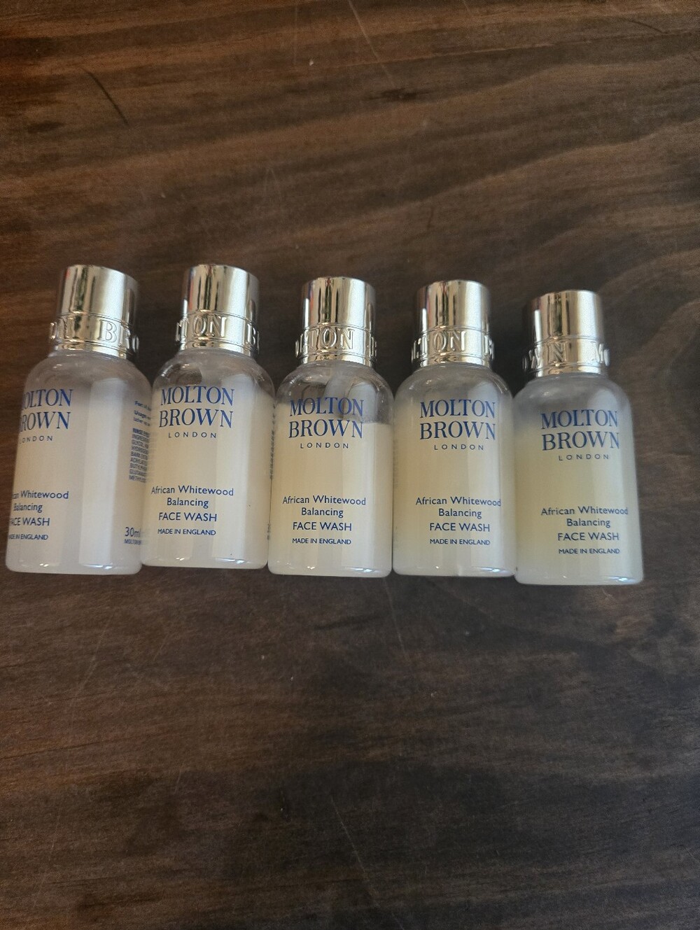 Set Of 5 Molton Brown Londom African Whitewood Balancing Face Wash